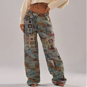 AKIRA WILD PATCHWORK TROUSER Size LL
